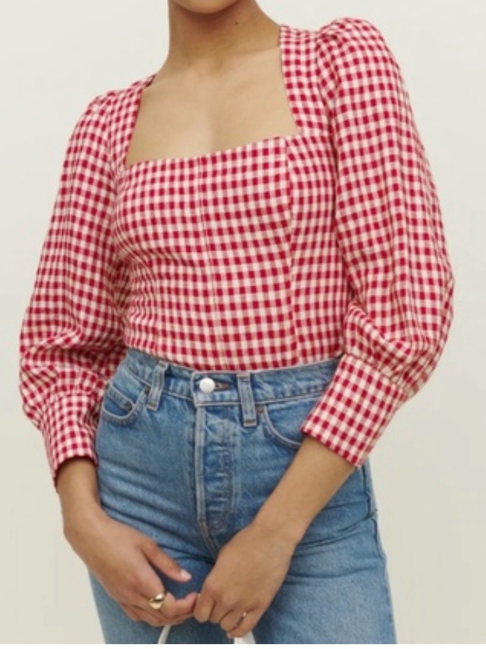 Reformation Stilton Linen Top 2
